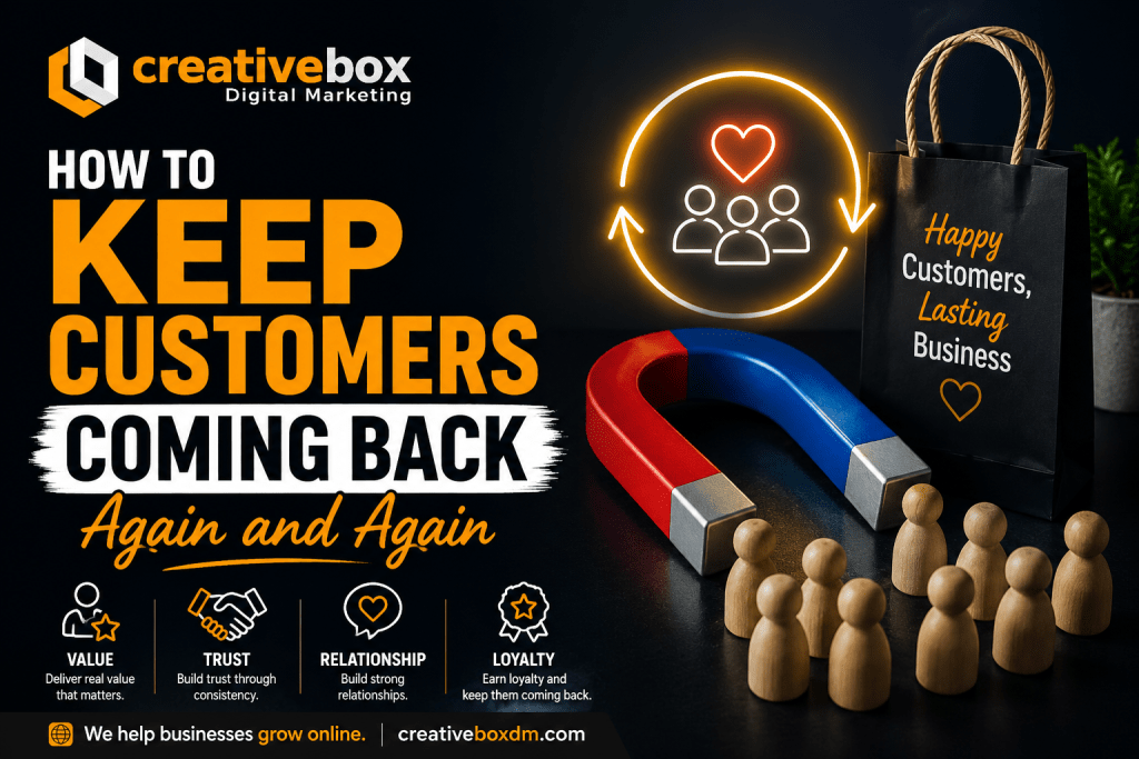 How to Keep Customers Coming Back Again and Again - CreativeBox Digital Marketing