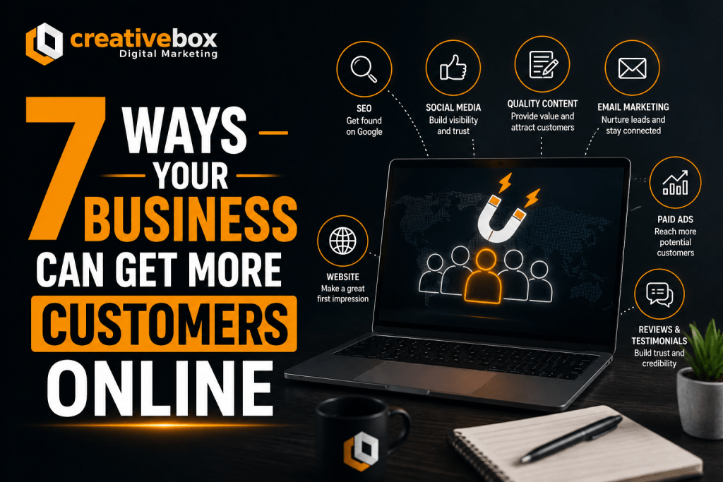 how to get more customers online - CreativeBox Digital Marketing